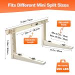 Heavy-Duty Wall Mount Bracket for Mini Split AC