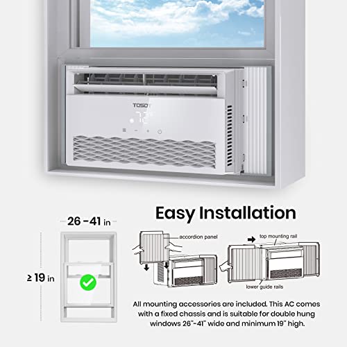 TOSOT 8000 BTU Quiet Smart Window AC