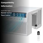 Antarctic Star U-Shaped Air Conditioner Window Unit 12000BTU, Ultra Quiet Window Air Conditioner Cools up to 550 Sq. Ft, Saddle Window AC Units with Full Window View, Energy Saving, Easy to install