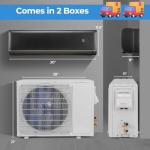 GLACER 12000 BTU Mini Split AC & Heater Unit