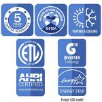 Gree 30,000 BTU Dual-Zone Ceiling Cassette AC