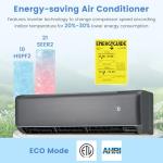 GLACER 12000 BTU Mini Split AC & Heater Unit