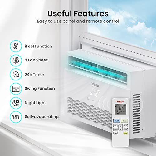 TOSOT 8000 BTU Quiet Smart Window AC