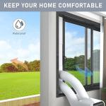 Flamorrow Dual Hose Portable AC Window Kit
