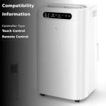 Humhold Portable Air Conditioners 14000Btu with Remote Control, 3-in-1 Free Stand Smart Cooling Portable AC Unit with Dehumidifier, Fan, Cools Room up to 700 sq.ft, Auto Swing,24H Timer, Windows Kit