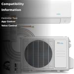 Senville AURA Mini Split AC, 9000 BTU, Alexa-Compatible
