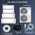 Cooper & Hunter 4-Zone Mini Split AC Heat Pump