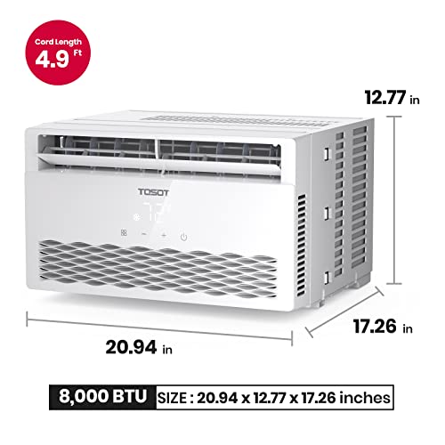 TOSOT 8000 BTU Quiet Smart Window AC