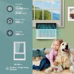 R.W.FLAME Ultra Quiet 12000 BTU Window AC Unit