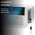 R.W.FLAME Ultra Quiet 12000 BTU Window AC Unit