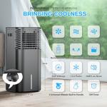 Portable Air Conditioner with Remote, 3 Modes, 15H Timer