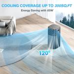 Portable Air Conditioner with Remote, 3 Modes, 15H Timer