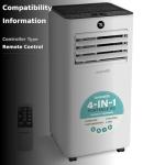 Portable Air Conditioner - 8000 BTU Cooling Capacity (ASHRAE) Compact Home A/C Cooling Unit with Portable Evaporator Cooling System & Humidifier Modes, Includes Window Mount Kit (White)