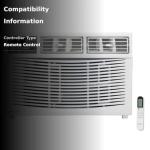 ROVSUN 12000 BTU Air Conditioner Window Unit with Heat, 4-in-1 Window AC Unit Cooler, Heater, Dehumidifier & Fan with Timer, Remote Control & Installation Kit for Rooms up to 550 Sq. Ft, 208/230V