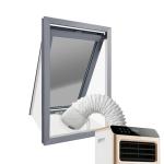 SPONDWILD 118"/300CM Portable AC Window Seal Kit - Air Conditioner Window Seal for Window Air Conditioner & Dryer, Waterproof Window Seal Kit, Easy Install for Push Out Windows