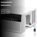 Antarctic Star 10,000 BTU U-Shaped Window Air Conditioner Unit Cools up to 450 Sq.Ft. with 6 Modes 24H Timer, Ultra Quiet Window AC Units with Full Window View, Energy Saving, Easy to Install, White