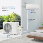 Bonnlo 9,000 BTU Mini Split AC/Heat Pump System