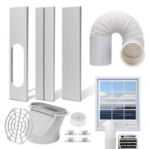 BEWAVE Portable AC Window Vent Kit with Hose
