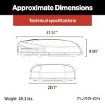 Furrion Chill HE 15K White Low-Profile RV Rooftop Air Conditioner with Heat Pump, R32 Refrigerant, Dual Fan Motors, Climatesmart, Vibrationsmart, Adaptable Control - FACR13LPSA2-PS-AM KIT