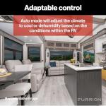 Furrion Chill HE 15K White Low-Profile RV Rooftop Air Conditioner with Heat Pump, R32 Refrigerant, Dual Fan Motors, Climatesmart, Vibrationsmart, Adaptable Control - FACR13LPSA2-PS-AM KIT