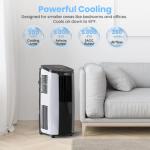 TOSOT 9,700BTU (5,000 BTU SACC) Portable Air Conditioner, Smart Wifi Control, AC Unit with Dehumidifier, Fan, Window Kit for Easy Installation, Cool Rooms Up to 300 Square Feet, Shiny Series