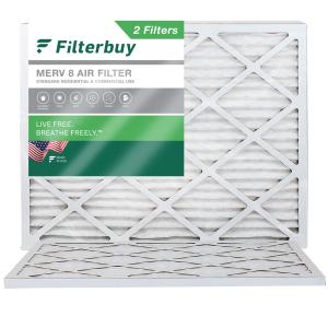 Filterbuy 14x18x1 MERV 8 Air Filters (2-Pack)