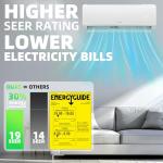 12000 BTU Ductless Mini Split AC with WiFi