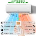 12000 BTU Ductless Mini Split AC with WiFi