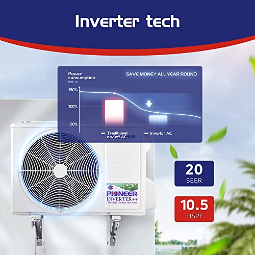 Pioneer Wall Mount Ductless Inverter Mini Split