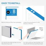 16x25x1 MERV 8 Air Filters, 6 Pack