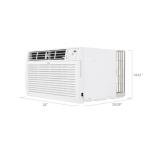 LG 11,800 BTU Through the Wall Air Conditioner, 115V, Cools up to 530 Sq. Ft. for Bedroom, Living Room, Apartment, with Remote, 3 Cool & Fan Speeds, Universal design fits most sleeves, White