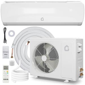 12,000 BTU Mini Split AC/Heating System with Remote