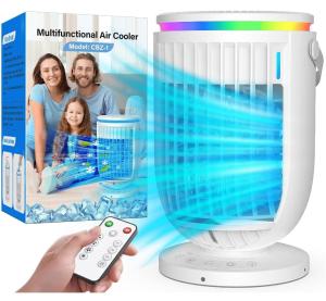 Portable 4-in-1 Air Conditioner with Rotating Fan