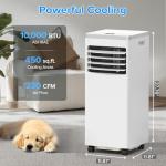 ZAFRO 10,000 BTU Portable Air Conditioner with Remote