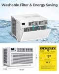 Electactic 10,000 BTU Window AC Unit, 6-in-1