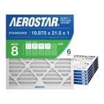 Aerostar MERV 8 HVAC Air Filter, 6 Count