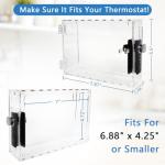 Thermostat Lock Box with Key and Combination