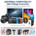 Universal Travel Adapter with Fast Charging Capability