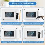 Thermostat Lock Box with Key and Combination