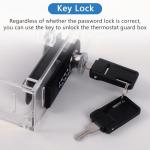 Thermostat Lock Box with Key and Combination