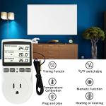 Digital Thermostat with Heating and Cooling Timer