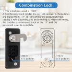 Thermostat Lock Box with Key and Combination