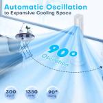 MYICY Portable Evaporative Air Cooler with Remote