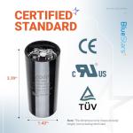 [Original Version] BlueStars 216-259 uF MFD 220-250 VAC 50/60 Hz SC0080 CD60 Round Motor Start Capacitor Replacement Part - Fit for AC Motor Run or Fan Start and Cool Heat Pump Air Conditioner