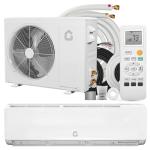 GarveeHome Mini Split Air Conditioner Heat Pump, 9000 BTU Mini Split AC 24 SEER2 Cools Up to 450 Sq.Ft, Wifi-Enabled Ductless Inverter AC Unit with Copper Line Set, 208/230V