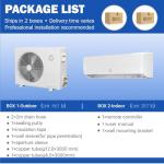 GarveeHome Mini Split Air Conditioner Heat Pump, 9000 BTU Mini Split AC 24 SEER2 Cools Up to 450 Sq.Ft, Wifi-Enabled Ductless Inverter AC Unit with Copper Line Set, 208/230V