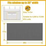 Window AC Side Panels for Year-Round Seal