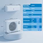 9000 BTU Mini Split AC Heat Pump with WiFi