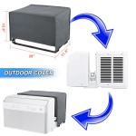 Outdoor and Indoor Air Conditioner Covers, 2 Pack