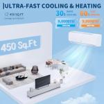 Garvee 9000 BTU Ductless Mini Split AC Unit